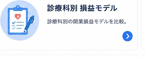 診療科別 損益モデル